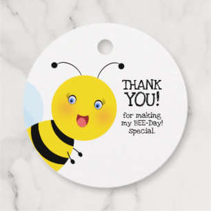 Bee in Tulip Garden Favour Tags
