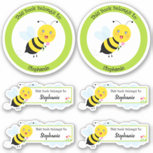 Bee in Tulip Garden This Book Belongs to