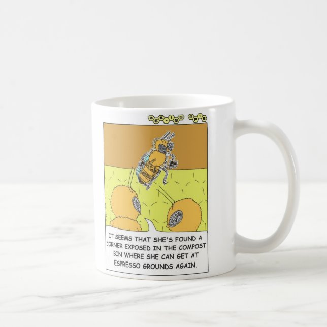 Bee-ing Apis Jitterbug Comic Coffee Mug (Right)