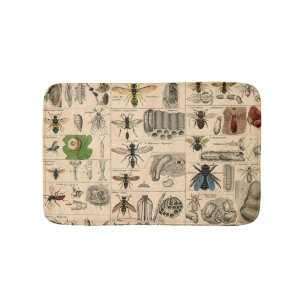 Bee Insect Bug Wasp Natural History Bees Bath Mat