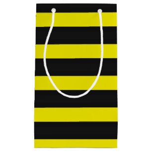 Bee Inspired Black/Yellow Stripes Small Gift Bag