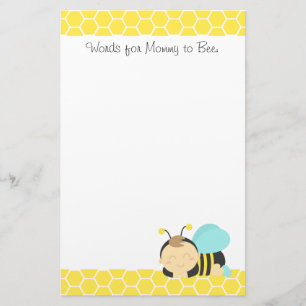 Bee is for Baby, Bumble Bee for Mummy to Be Stationery