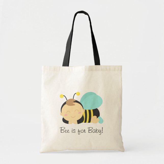Bee is for Baby, Bumble Bee for Mummy Tote Bag (Front)