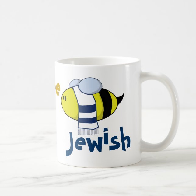 "Bee Jewish" Coffee Mug (Right)
