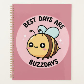 Bee Journal – Cute Pastel Bumblebee Notebook Planner