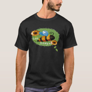 Bee Keeper Apiculture Awareness Floral Apiology Wh T-Shirt