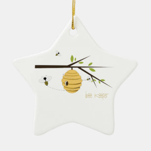 Bee Keeper Ceramic Tree Decoration