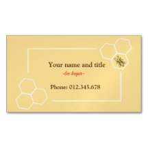 Bee keeper design customisable business card