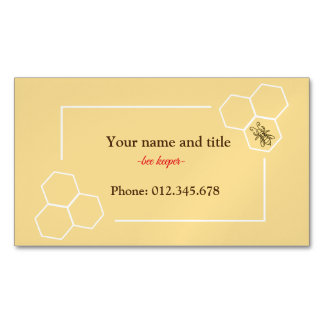 Bee keeper design customisable business card