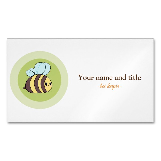 Bee keeper design customisable business card (Front)