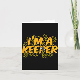 Bee-keeper Funny Beekeeng Pun Humour Honey Aarist Card