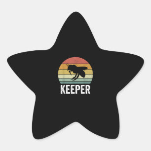 Bee Keeper Gift   Funny Bee Lover Gifts Star Sticker