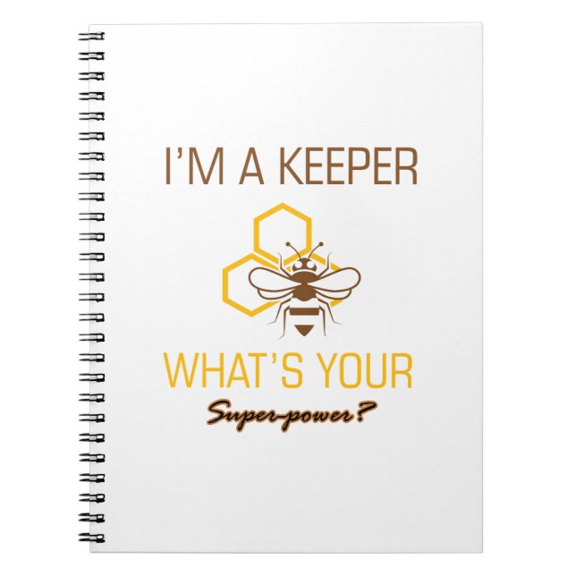 Bee Keeper tshirts Notebook (Front)