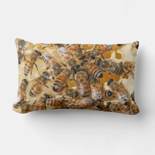 Bee keeping at Arlo's Honey Farm Lumbar Cushion