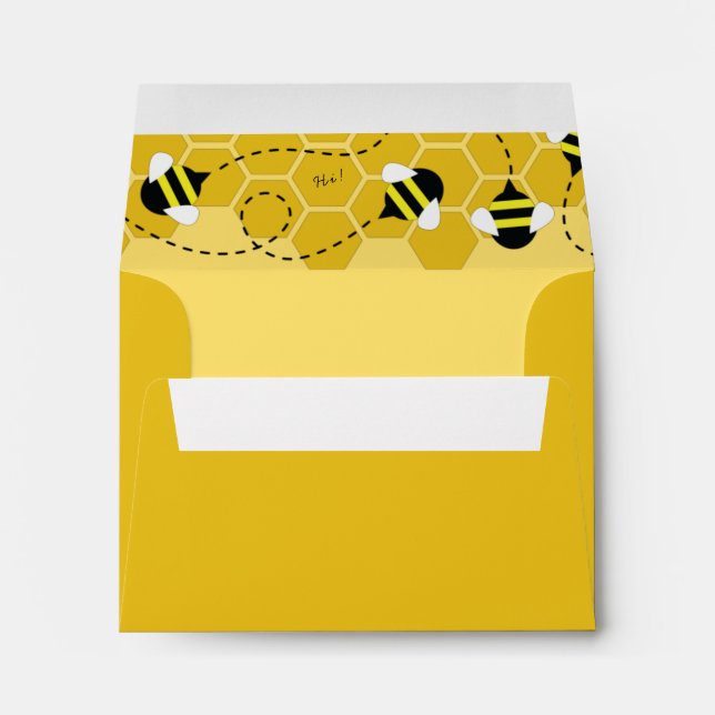 Bee Kid's Cute Beehive Envelope (Back (Bottom))