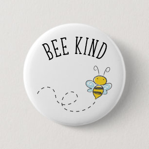 Bee Kind 6 Cm Round Badge