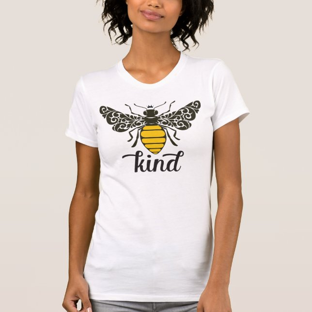 Bee Kind | Be Kind | Ornate Bee T-Shirt (Front)