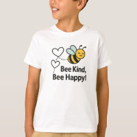 Bee Kind Bee Happy Cute Yellow Bee Design