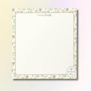 Bee Kind Bumblebee Personalised Notepad