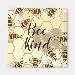 Bee Kind Bumblebees & Honeycomb Magnet