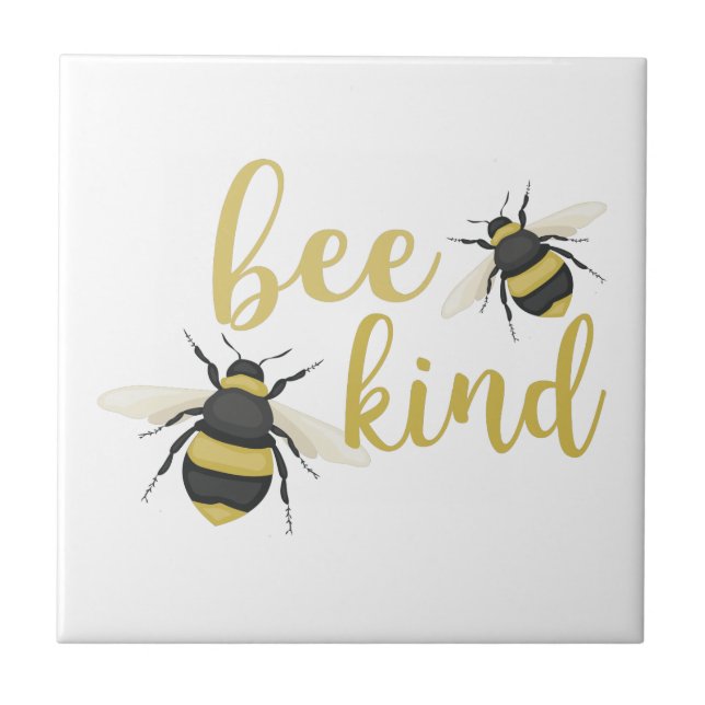 Bee Kind Ceramic Tile (Front)