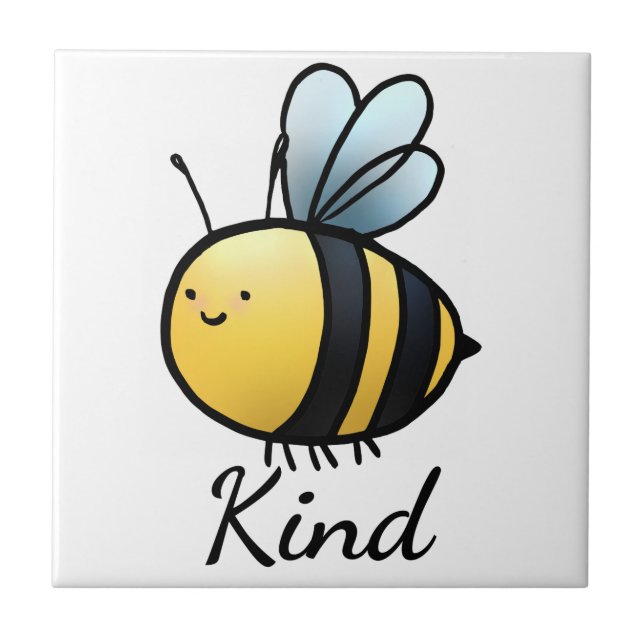 "Bee" Kind Ceramic Tile (Front)