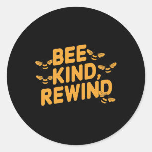 Bee Kind Classic Round Sticker