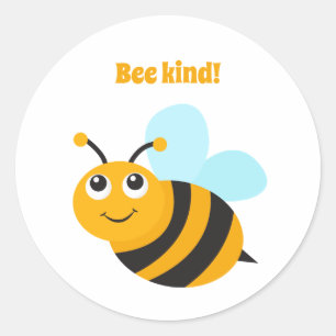 Bee kind   classic round sticker