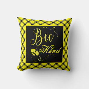 Bee kind cushion