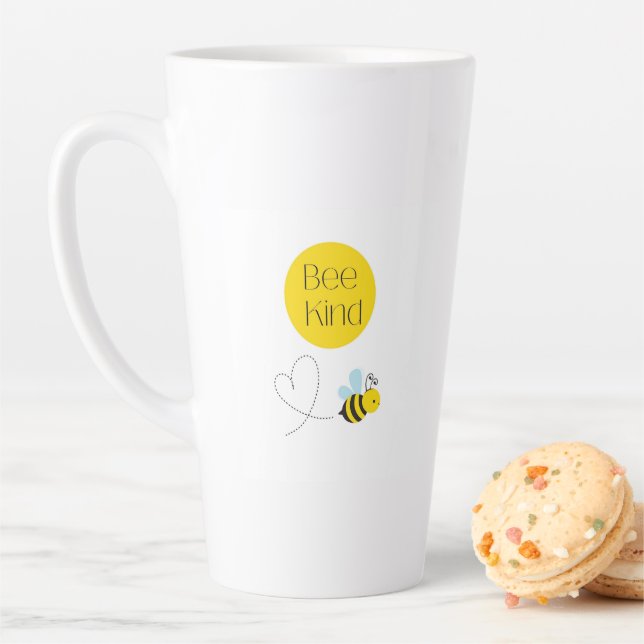 Bee Kind Cute Bee & Kindness Quote Coffee Cup (In Situ)