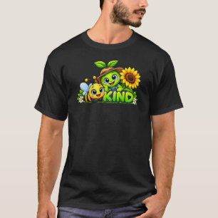 Bee Kind Cute Bumble Bee Positive Message T-Shirt