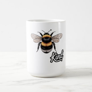 Bee Kind Cute Bumblebee Illustration - Inspiration Coffee Mug