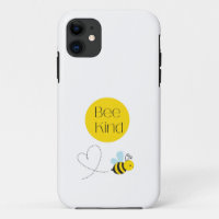 Bee Kind Cute Cartoon Bee Heart Trail