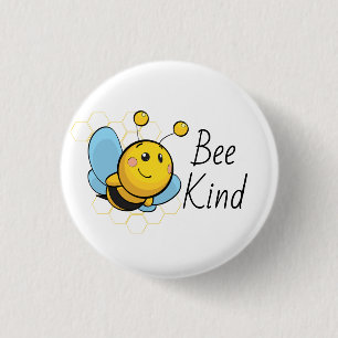 Bee Kind Cute Pinback Button