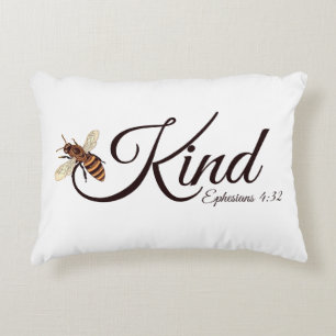 Bee kind   decorative cushion