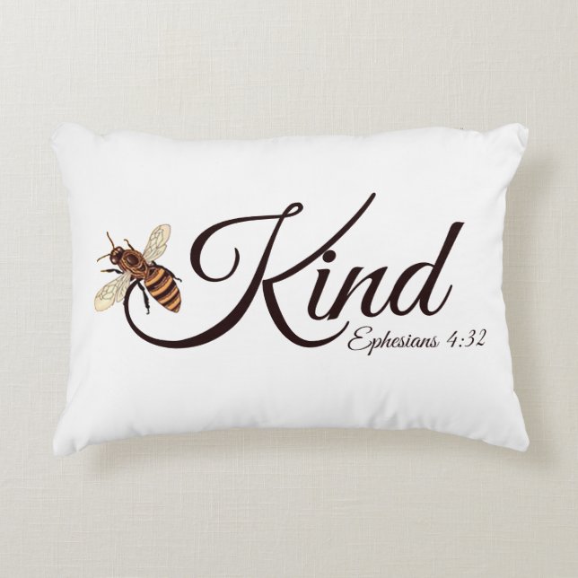 Bee kind   decorative cushion (Front)
