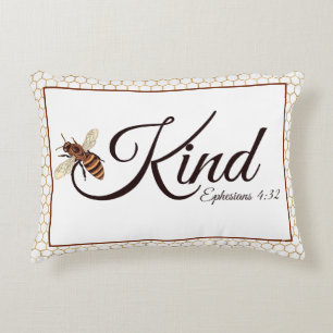 Bee kind decorative cushion