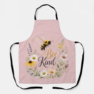 Bee Kind Floral Apron