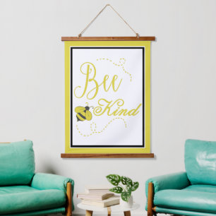 Bee kind hanging tapestry