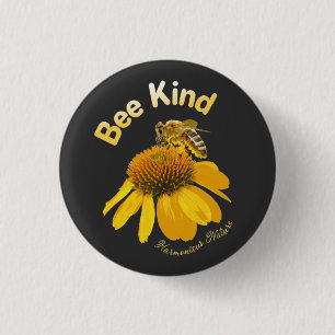 Bee Kind - Harmonious Nature 3 Cm Round Badge