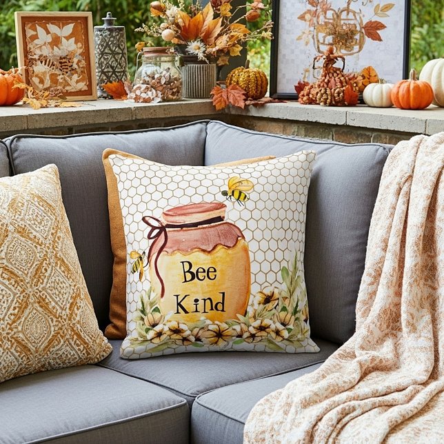 Bee kind honey pot  cushion (Creator Uploaded)