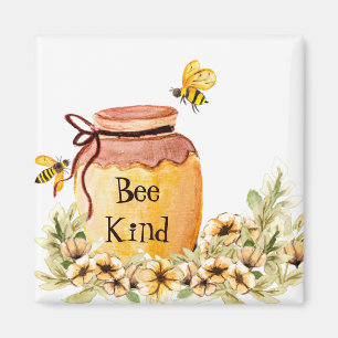 Bee kind honey pot magnet
