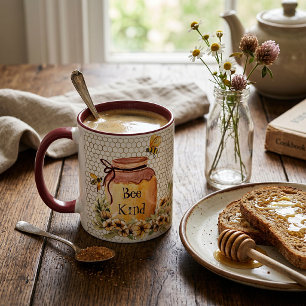 Bee kind honey pot mug