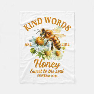 Bee Kind Kindness Motivational Kind Words Are Like Fleece Blanket