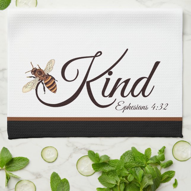Bee kind   kitchen towel (Folded)