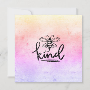 Bee Kind Rainbow Ombre Card