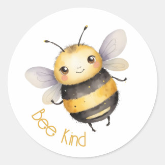 Bee Kind Round Sticker