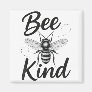 Bee Kind Sitive Quote Cute Funny Design For Kids Magnet