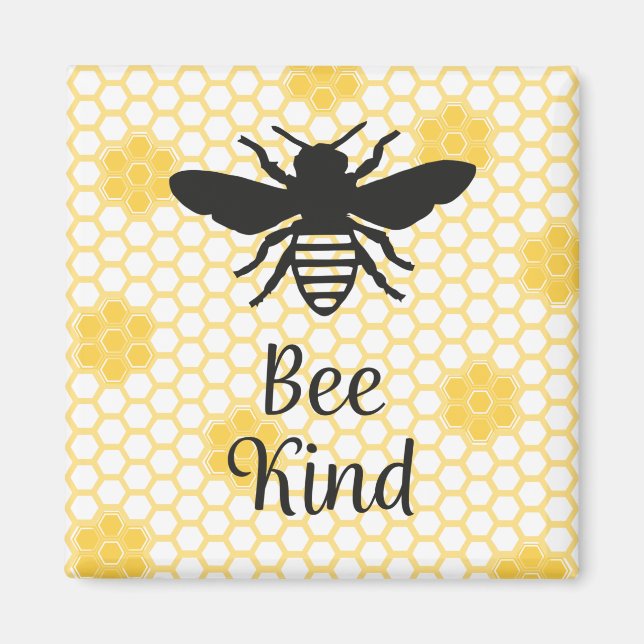 Bee Kind Square Magnet 2in (Front)