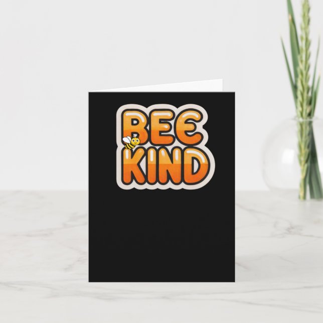 Bee Kind Sticker  Card (Front)